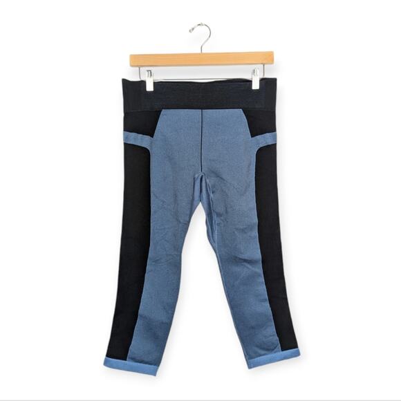 Under Armour Blue & Black Compression Heat Gear Leggings Size L - Picture 1 of 6